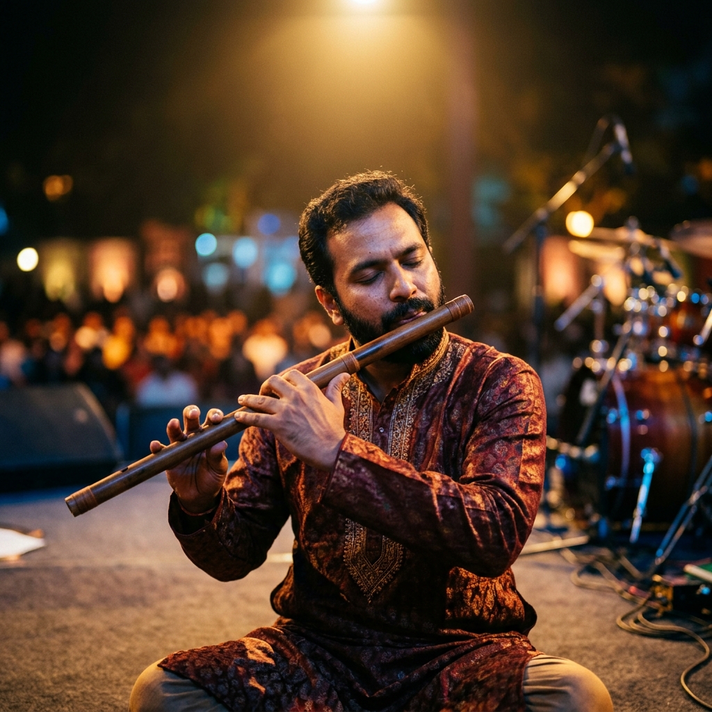 Tamil Flute Performance