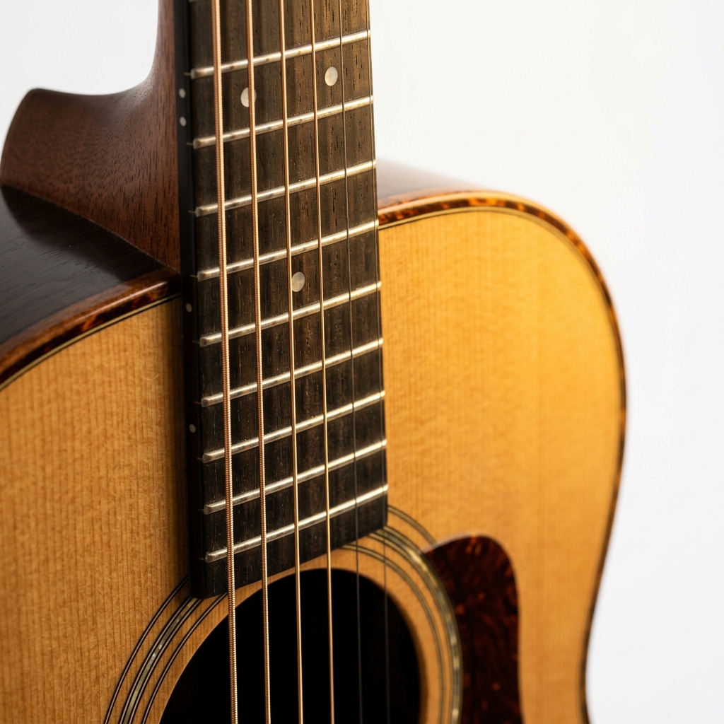 Acoustic Guitar Closeup, Manju Music Classes
